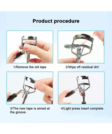 Buy Eyeline Pliers Fill Pads - 24 Silicone Refill Pads for Eyelash Pliers with Transparent Storage Box - Universal Replacement Solution - Buy Online on GoSupps.com