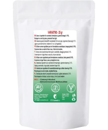 Vari-btms Emulsifier 25 gr - Natural origin | Use as an ingredient in cosmetics | Used in conditioners cream shampoos and hair masks. - Buy Online on GoSupps.com
