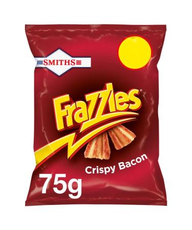 Smiths Frazzles Crispy Bacon Snacks 75g-Food