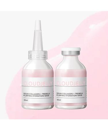 Pink Cloud Jelly Plumping Moisturizing Serum for Face Plumping Aging & Hydrating Collagen + Tremella Face Serum for Skin Radiance Addressing Uneven Tone & Fine Lines