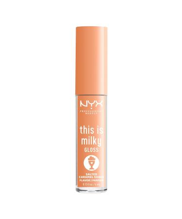 NYX Salted Caramel Shake Milky Gloss Lip Gloss - 12 Hour Hydration Vegan Formula - Buy Online on GoSupps.com