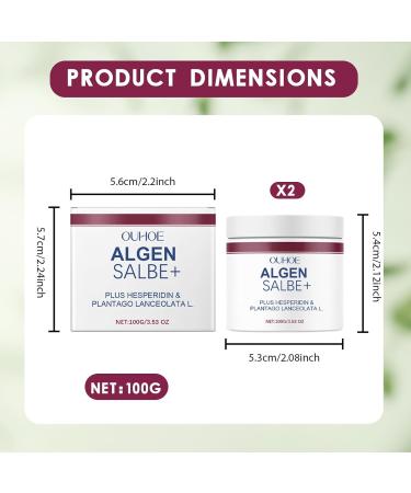 Lot de 2 pommades algues actives contre les varicosit s pommade aux algues pour jambes d'araign es cr me d'algues vainqueur du test contre les varicosit s soin rafra chissement et relaxation des rouge - Buy Online on GoSupps.com