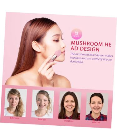 IWOWHERO 2 Sets Beauty Pen Powder Sponge Portable Blender Mushroom Makeup Sponge Blender Sponge Cotton Pads for Face Multitools Concealer Miss Purple Mushroom Head - Buy Online on GoSupps.com