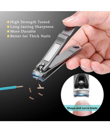 Mr. Do Nail Clippers Set - Ultra Sharp Stainless Steel Large & Small for Men & Women - Perfect for Thick Fingernails & Toenails - Professional Quality - Buy Online on GoSupps.com