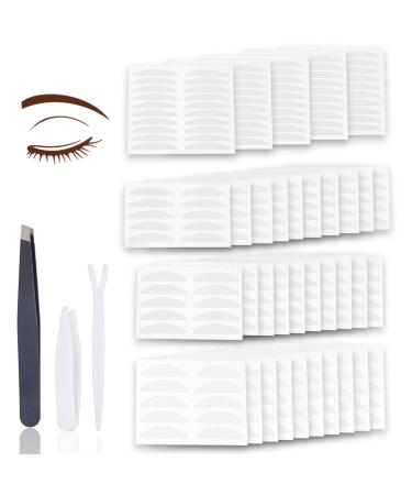 NICENEEDED 35 Sheets Natural Invisible Single Side Eyelid Tape Stickers Fiber Instant Non-Surgical Eyelid Lift Strip Monolid Droopy Eyelid Lifter for Women and Girls