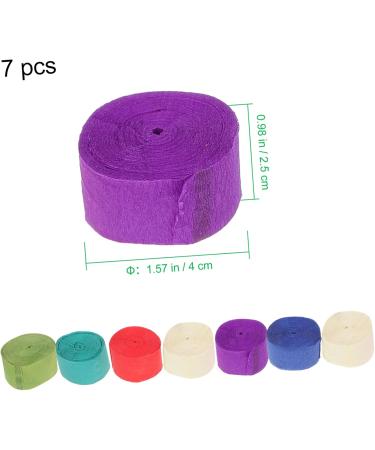 Ciieeo 7 Rolls Crepe Roll Paper - Peach Decorations Halloween Streamers Wedding Decor & Craft Party Supplies - Buy Online on GoSupps.com