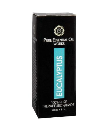 Eucalyptus Oil 100% Pure Natural Paraben-Free & Therapeutic Grade with Euro-Style Dropper One Oz