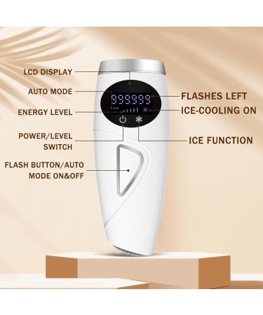 IPL Hair Removal Device with 5 Energy Levels & Cooling System | 999 999 Pulses | LED Display | Best Gifts for Women - Buy Online on GoSupps.com