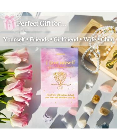 Self-Love Affirmation Cards for Women | 75 Daily Inspirations for Meditation Manifestation & Self-Care Oracle Deck - Buy Online on GoSupps.com