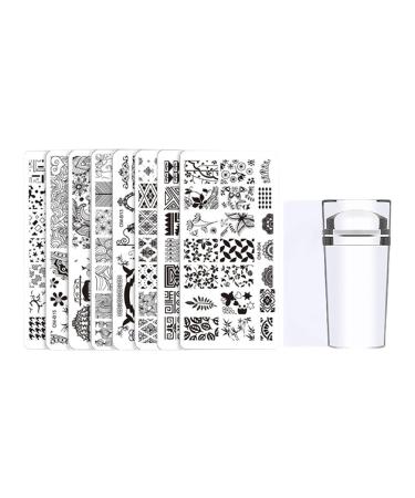 Wirlsweal Nail Art Stencils Set - DIY Stamping Tools for Home & Salon - Premium Nail Decorations - Buy Online on GoSupps.com