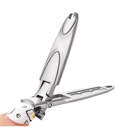 LearnLyrics Anti-Splash Nail Clippers Stainless Steel Nail Clippers Long Nail Clippers Portable Nail Clippers Nail Care Tools for Nail Silver - Buy Online on GoSupps.com