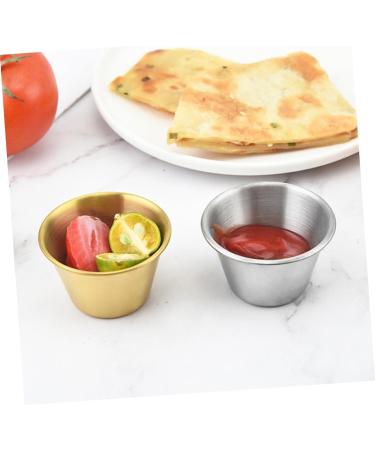 Zerodeko 4pcs Stainless Steel Dipping Sauce Cup Soup Sushi Dipping Bowls Sauce Seasoning Plate Stainless Steel Sauce Dish Gravy Bowl Stainless Steel Portion Cup Desert Round Soy Sauce Bowl - Buy Online on GoSupps.com