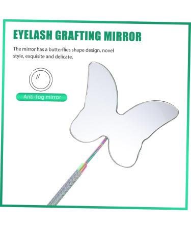 Angoily Inspection Mirror Mirrors Rectangular Mirror Eyelash Beauty Salon Tool Stainless Steel Magnifier 18X6.5X0.5CM Colorful - Buy Online on GoSupps.com