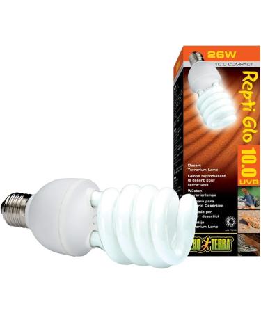 Exo Terra Reptile UVB 150 - 26W Desert Terrarium Lamp | Compact UVB Lamp for Reptiles - E27 White - International Shipping - Buy Online on GoSupps.com