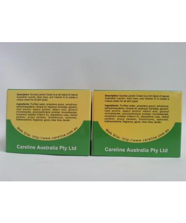 2xSunrise Lanolin Cream With Aloe Vera Extract 100ml Made in Australia - Buy Online on GoSupps.com