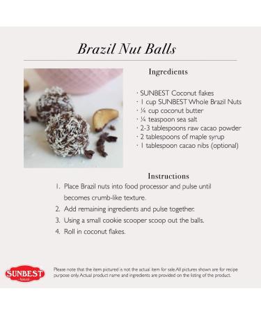 Sunbest Natural Whole Brazil Nuts - Raw Unsalted Nuts for Snacking, Baking & Cooking - Non-GMO Vegan Snacks - 3 lbs Pack - Buy Online on GoSupps.com
