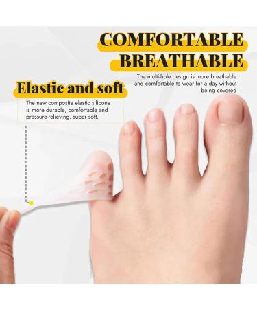 Silicone Pinky Toe Protectors - 30Pcs Breathable Toe Covers for Corns, Blisters, and Ingrown Toenails - Buy Online on GoSupps.com