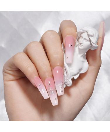 TOMICCA Pink Gel Nail Polish - Clear Pink & Nude Shades for DIY French Manicure | Soak Off UV Jelly Polish - Buy Online on GoSupps.com