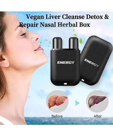 UKFCXQT 5 PCS Vegan Liver Cleaning Nasal Herbal Box - 5 Flavors, Detox & Repair - Buy Online on GoSupps.com