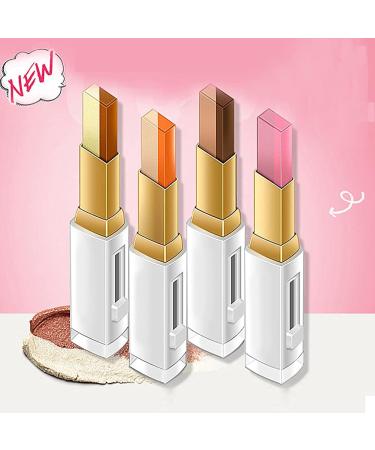 Gradient Double Eyeshadow Stick - Dual Color Shimmer Pen (Rose Gold + Golden Brown) | Long-Lasting Easy Application for International Shipping - Buy Online on GoSupps.com