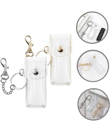Shop GALPADA 2pcs Lip Gloss & Lip Balm Holder Keychain - Clear Makeup Organizer Bag for Travel & Toiletries - Buy Online on GoSupps.com
