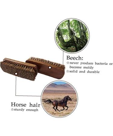 1pc Leather & Textile Cleaning Brush Natural Horsehair Shoe Shine Brush for Leather Shoe Boots 8inch Brush Onecolor - Buy Online on GoSupps.com