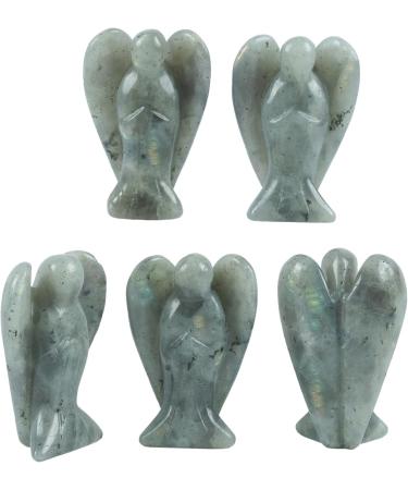 Lovionus89 Moonstone Guardian Angel Statue - Hand-Carved Healing Crystal Decoration (5cm 50mm) | Ideal Gift for Spiritual Wellness - Buy Online on GoSupps.com