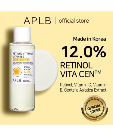 APLB Retinol Vitamin C E Facial Toner | 12% VITA CEN Korean Skincare - Revitalize & Improve Skin Texture 5.41 FL.OZ - Buy Online on GoSupps.com