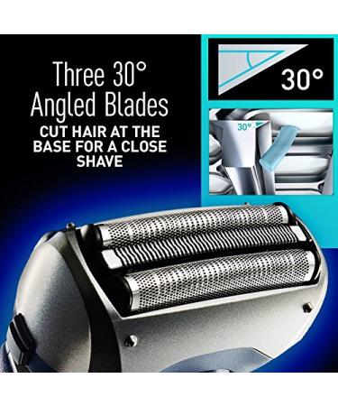 Panasonic ES-RT37-S Arc3 Electric Shaver - 3-Blade Cordless Razor for Men with Wet/Dry Convenience & Slide-Up Detail Trimmer - International Shipping Available - Buy Online on GoSupps.com