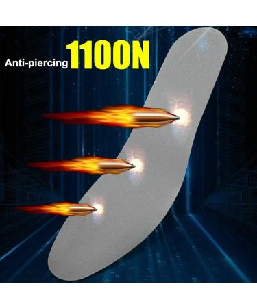 Stainless Steel Anti-Nail Puncture Resistant Insoles - Men's and Women's, Fits All Shoes - Size US8 (EU41) - Buy Online on GoSupps.com