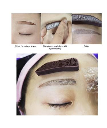 Premium Waterproof Eyebrow Powder & Stamp Kit - Natural Brow Makeup with Brushes Mirrors & 4 Stencils - Perfect for Flawless Brows Anytime - Buy Online on GoSupps.com