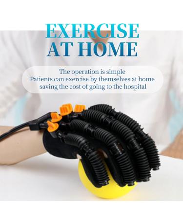 Finger Rehabilitation Trainer Robot Gloves | Hand Wrist Exerciser Glove | L Size (Left Hand) - Soft Resin Fibre Orthotics for Effective Rehabilitation - Buy Online on GoSupps.com