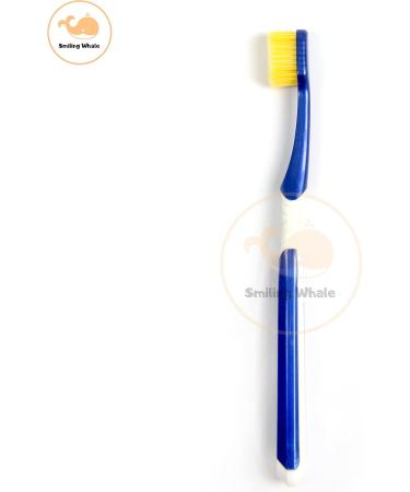 Wide Head Toothbrush by The Smiling Whale | Deep Clean & Extra Soft | 4 Count | SPA Dental Care for Sensitive Gums - Buy Online on GoSupps.com