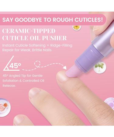 Stylo huile pour cuticules 3 en 1 Stylo huile pour ongles avec embout en c ramique Stylo huile pour cuticules pour cuticules ongles secs et ab m s - Buy Online on GoSupps.com