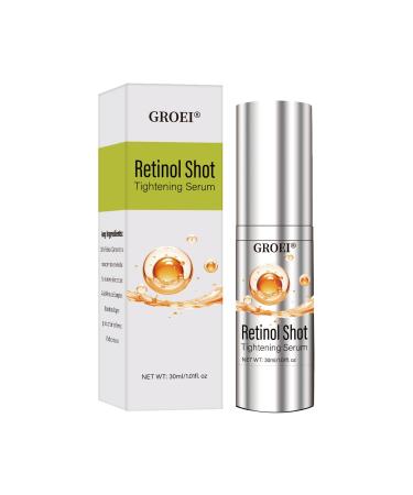 GROEI Retinol Shot Tightening Serum Minimizes Pores & Fine Lines Overnight Retinol Shot Tightening Booster For All Skin Types 30ml