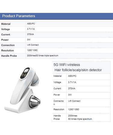 WDDEYYDS Scalp Detector & Hair Analyzer | 5x to 200x Zoom | LCD Display | Ideal for Hairdressing & Beauty Salons - Shop Now! - Buy Online on GoSupps.com