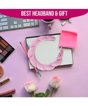 Pink Spa Headband for Women - Soft Makeup & Skincare Hairband - Buy Online on GoSupps.com