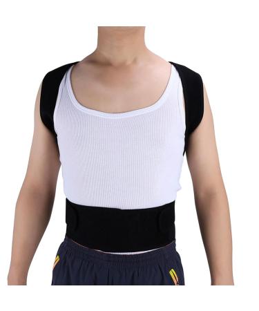 Doversky Back Support Belt Orthopedic Posture Corset Back Brace Support Men Back Straightener Round Shoulder black XXL - Buy Online on GoSupps.com