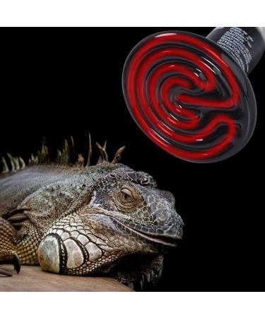 25W 2-Pack Ceramic Heat Lamp Bulb Infrared Reptile Heat Emitter Heater Lamps Bulbs for Pet Brooder Coop Chicken Lizard Bearded Dragon Turtle Snake Aquarium - No Light Emitted No Harm (25W-2PACK) - Buy Online on GoSupps.com