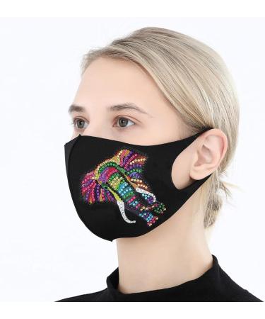 3 Packs Sparkly Rhinestone Mesh Bling Masks Valentine's Day DIY 5D Diamond Face_Masks Decoration for Women Masks for School Work Outdoor - Buy Online on GoSupps.com