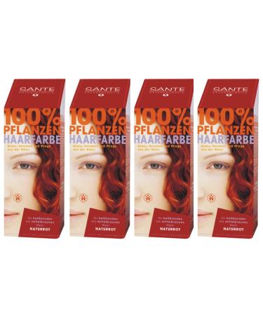 SANTE PFLANZENHAARFARBE Naturrot 4x100 gr