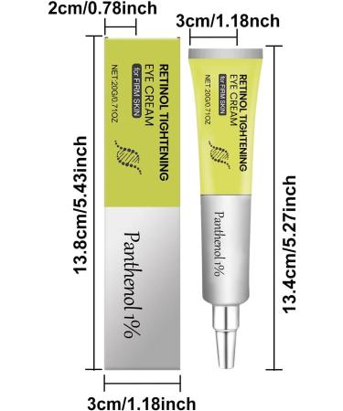 QPJUVC Retinol Firming Eye Cream against wrinkles and fine lines antiaging treatment for the eyes with Retinal Shot Tightening Booster for hydration and firming 4 - Buy Online on GoSupps.com