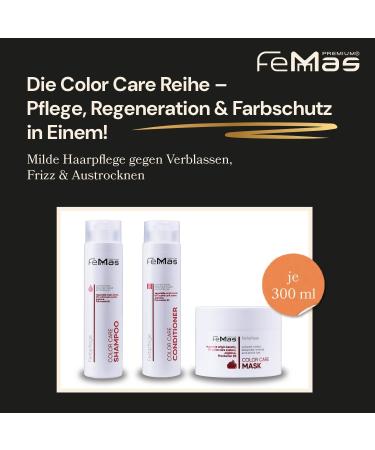 Femmas Femmas Color Care Hair Care Kit - Shampoo Conditioner and Hair Mask (300ml each) - Colour Protection and Care for Colored Dyed and Blonde Hair - Buy Online on GoSupps.com