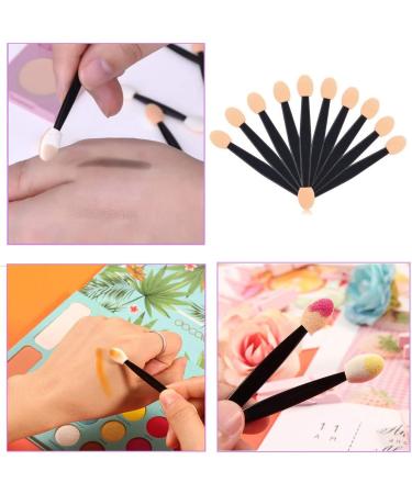 50pcs Disposable Dual Sided Eyeshadow Brush | Sponge Tipped Oval Makeup Applicator - Buy Online on GoSupps.com