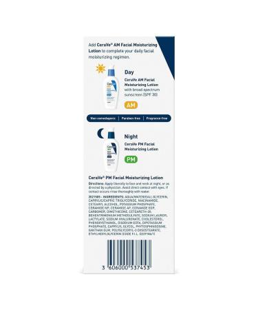 CeraVe Facial Moisturizing Lotion PM Ultra Lightweight 3 oz - Hydrating Night Cream - Buy Online on GoSupps.com