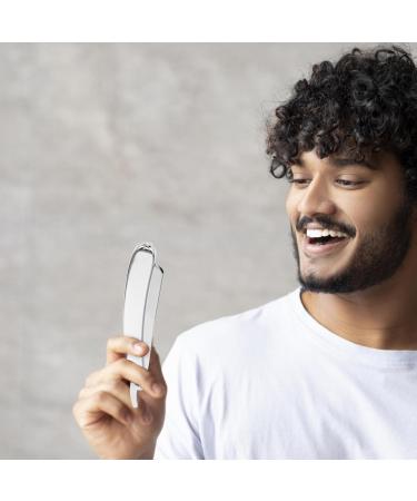 Premium Stainless Steel Eyebrow Razor Blade Holder | Minkissy Hairdressing Shaver Holder for Men - Durable and Stylish 304 Bracket - Buy Online on GoSupps.com