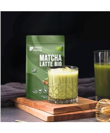 Energy Feelings Organic Matcha Latte 200g Premium Matcha Tea Powder Gluten Free No Added Sugar Organic Green Tea from Jap - Buy Online on GoSupps.com