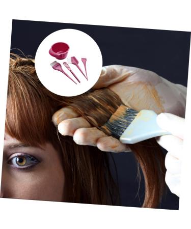 DOITOOL 1 Set Hairdressing Tool Hair Dye Tools Empanada Maker Color Hair Dye Hair Applicator Brush Mixing Tint Bowl Hair Dye Brush Hair Coloring Tool Dedicated Abs Red - Buy Online on GoSupps.com