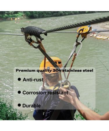 Rtudan 4 Stainless Steel Spring Snap Hook Carabiner - Heavy Duty Clip (4 Pack) - Buy Online on GoSupps.com