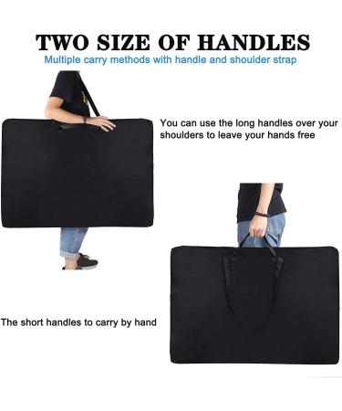 VikYel Large Art Portfolio Tote Bag - 24 x 36 Inches - Poster Board Storage for Artists - Black - Buy Online on GoSupps.com